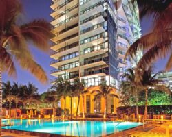 Glamorous and contemporary interiors at W South Beach Miami hotel