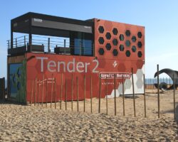 Very cool pop-up hotel on the shores of Knokke-Heist, Belgium
