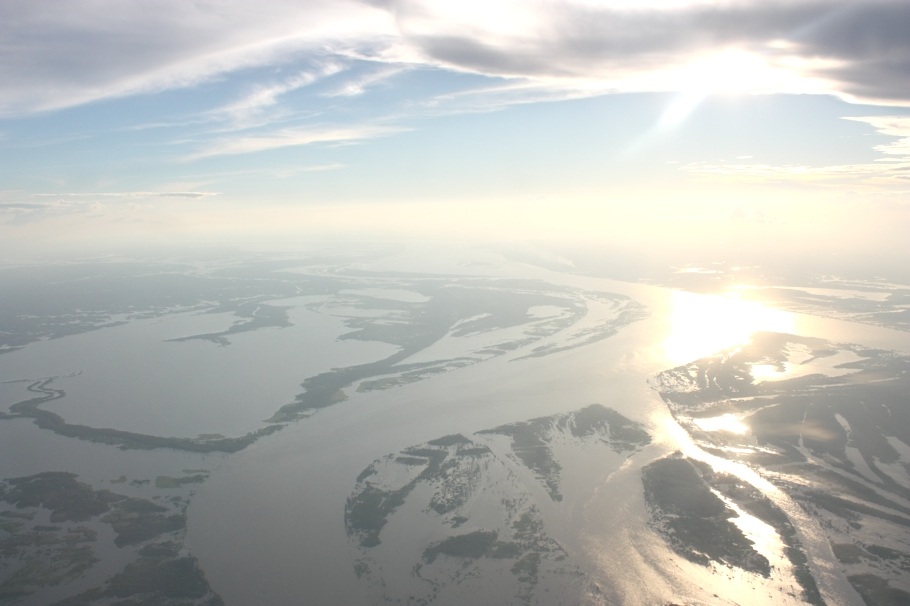Flight over Amazon