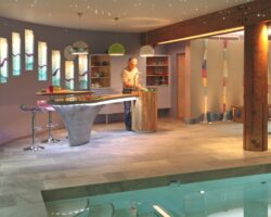 A living space in which you swim, cook and eat by Johnny Grey