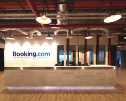 Contemporary office design for Booking.com, Singapore